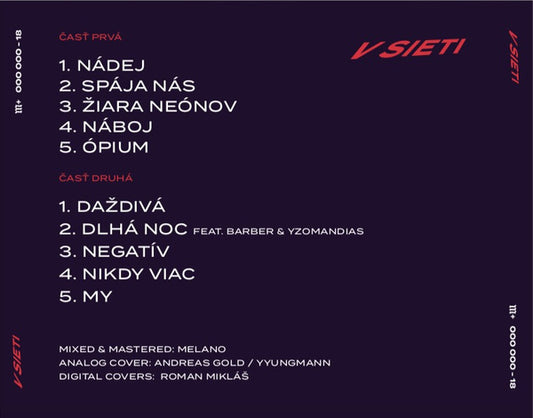 CD V sieti Milion+ zadní strana