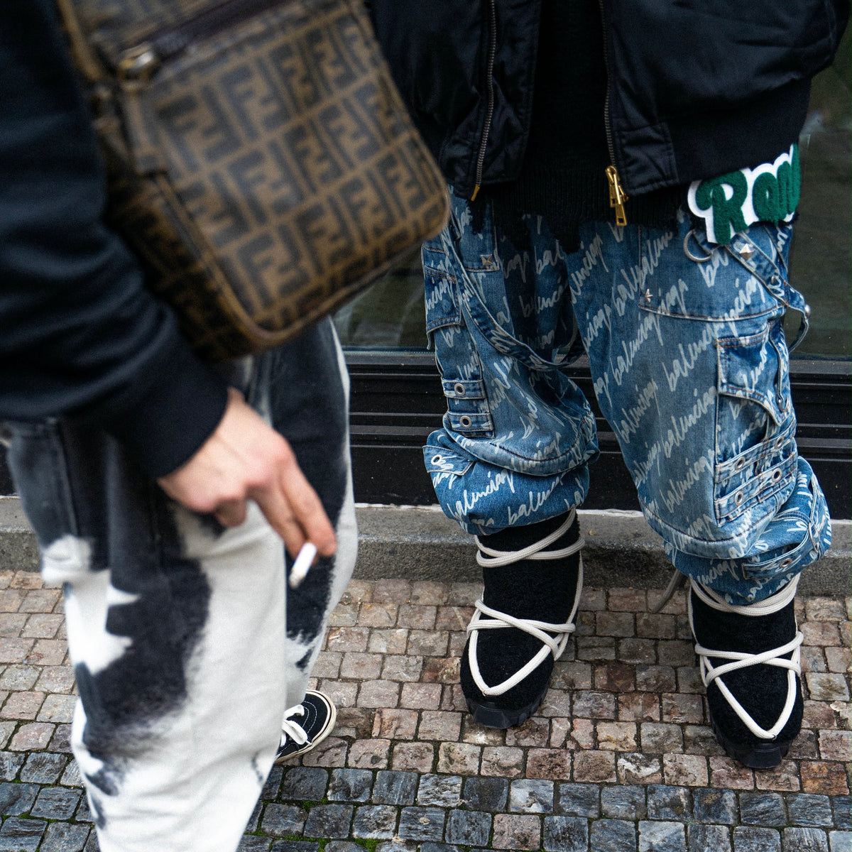 BALENCIAGA RAVER DENIM KALHOTY