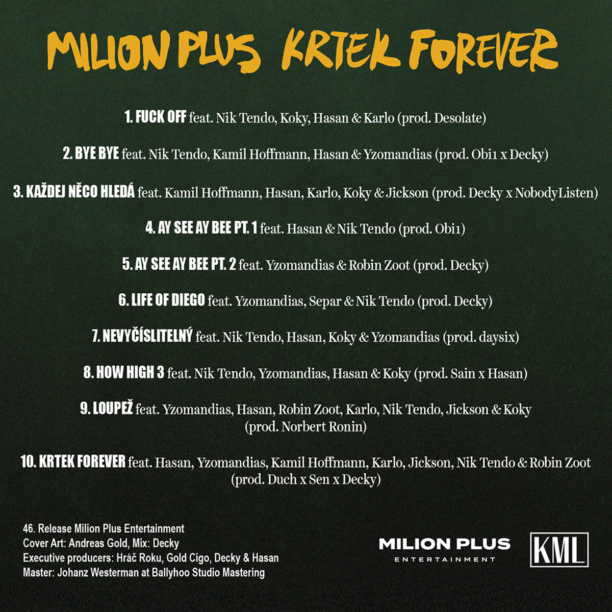MILION PLUS - KRTEK FOREVER CD
