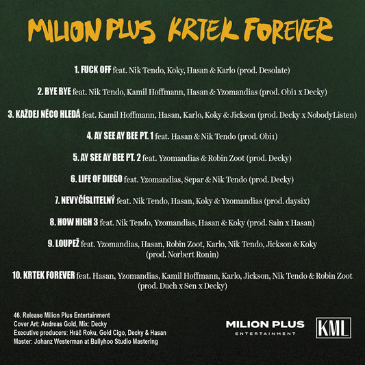 MILION PLUS - KRTEK FOREVER CD