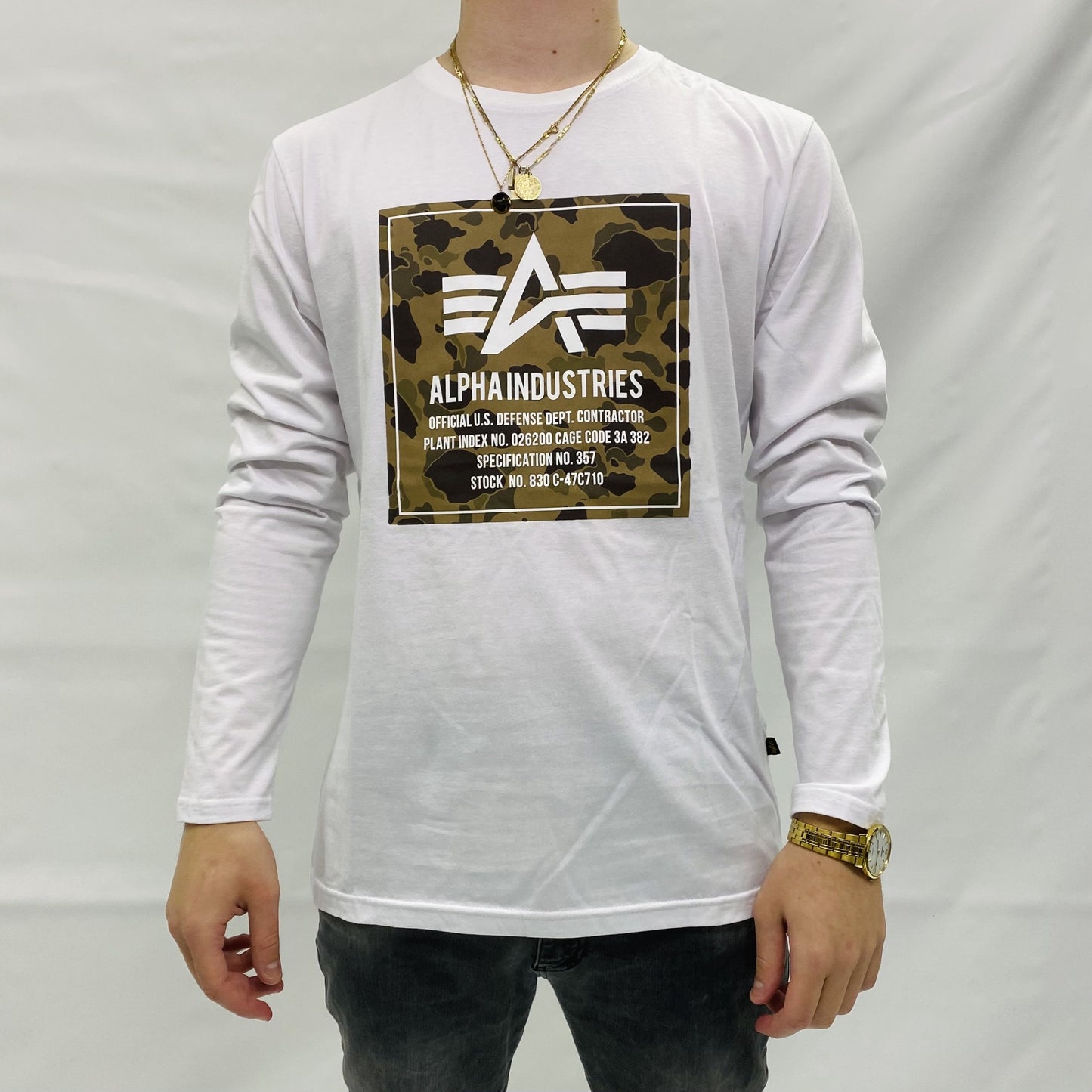 ALPHA INDUSTRIES TRIKO S DLOUHÝM RUKÁVEM
