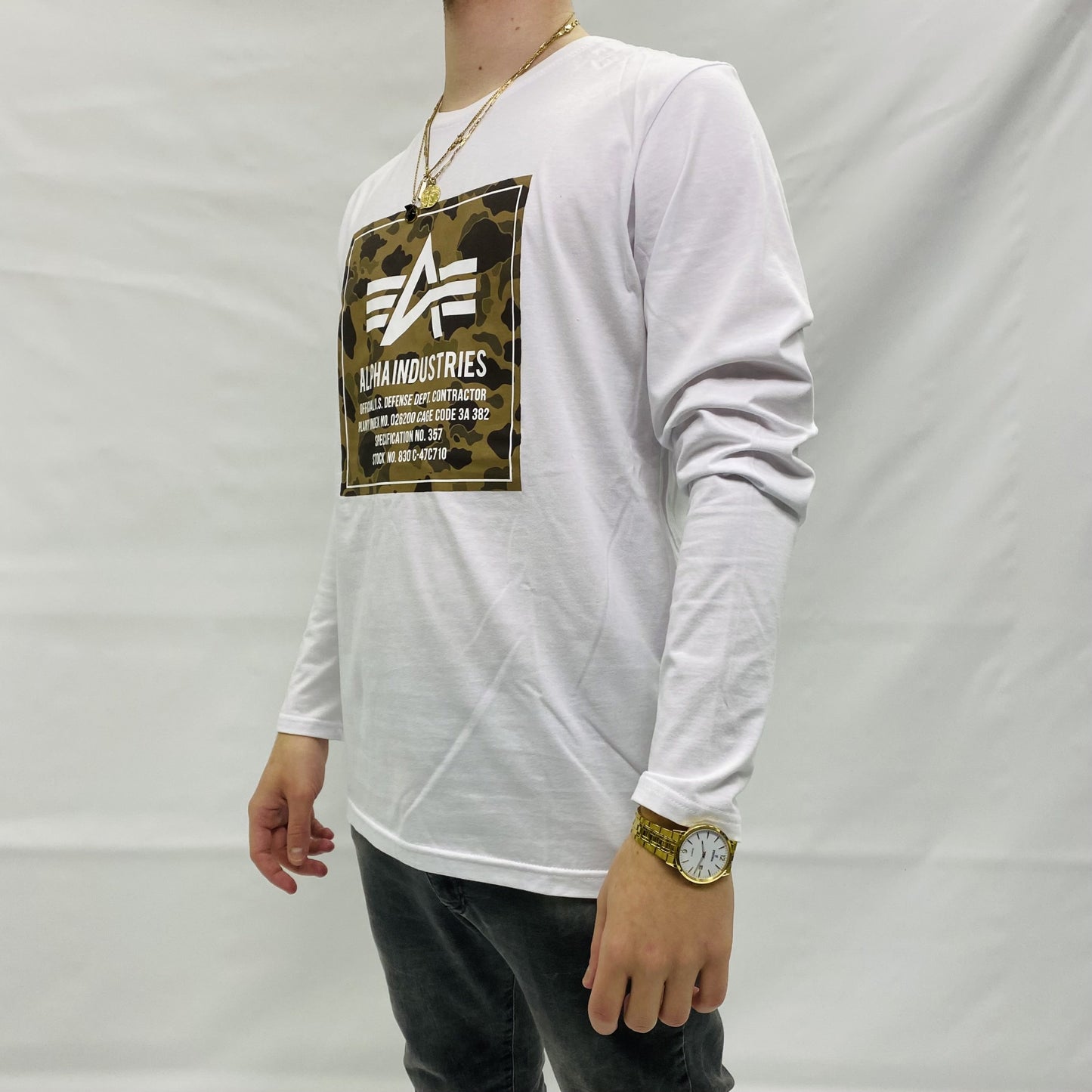 ALPHA INDUSTRIES TRIKO S DLOUHÝM RUKÁVEM