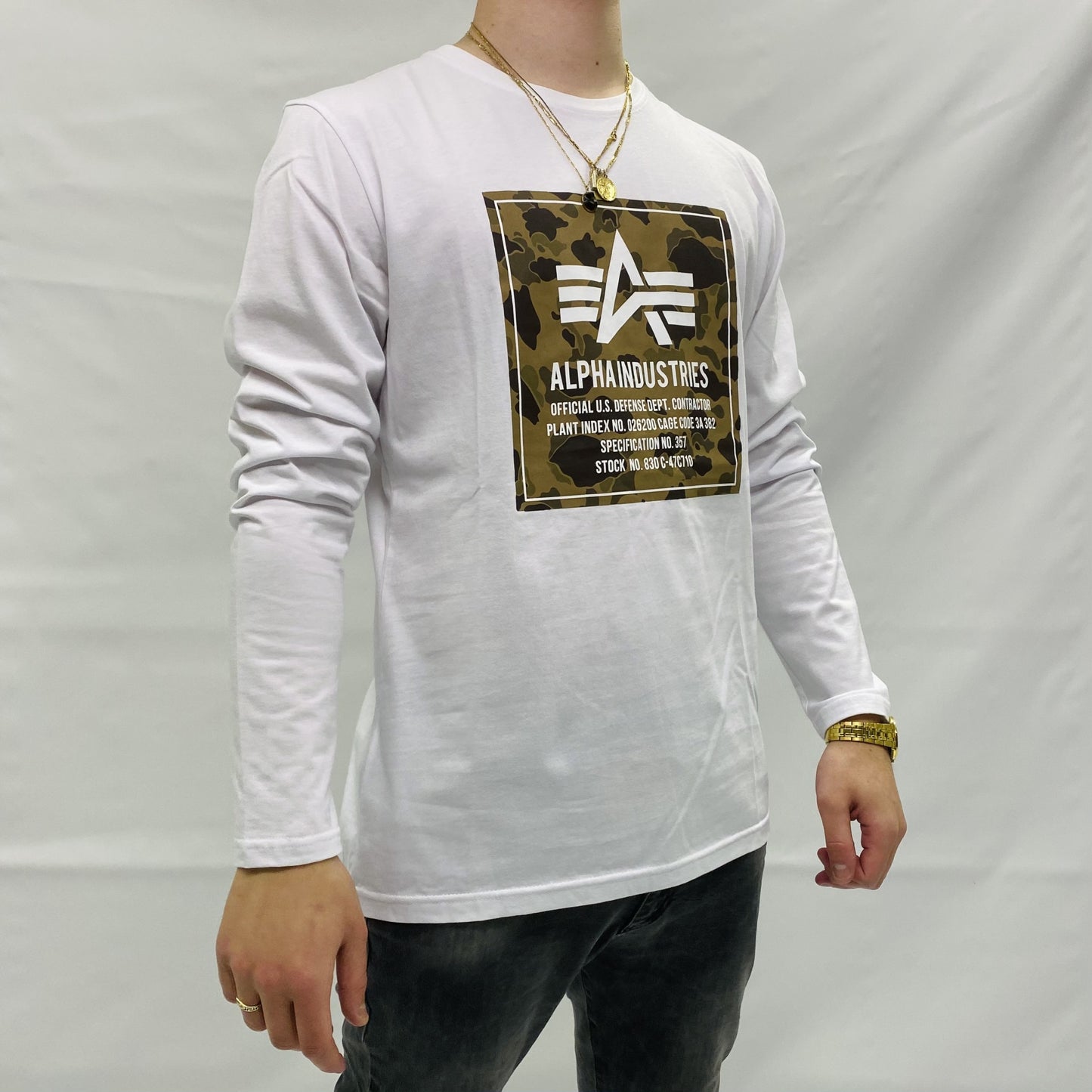 ALPHA INDUSTRIES TRIKO S DLOUHÝM RUKÁVEM