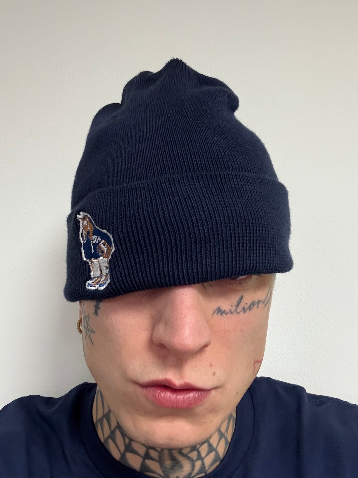 MILLION PLUS NAVY BEANIE