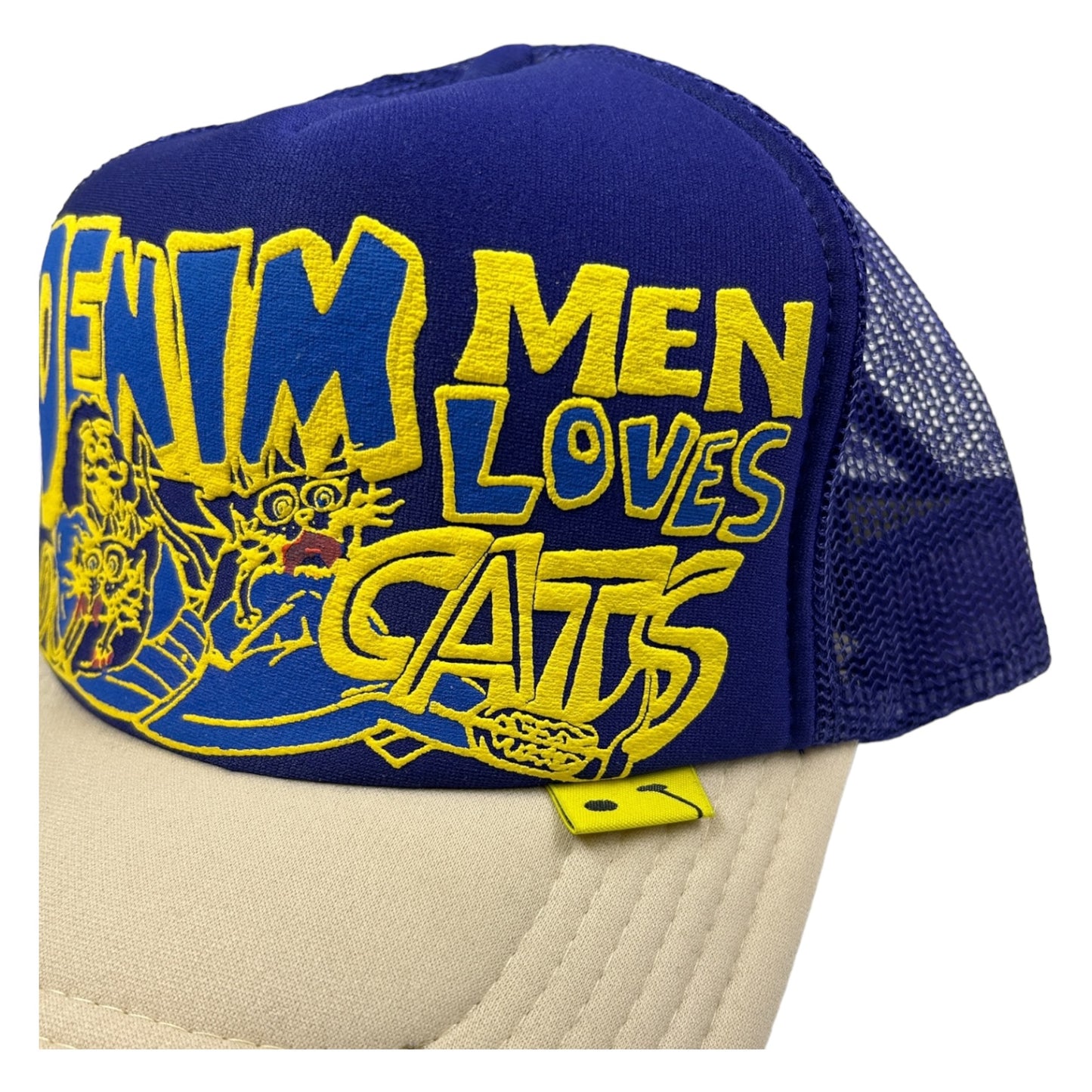KAPITAL DENIM MEN LOVES CATS FIALOVÁ KŠILTOVKA