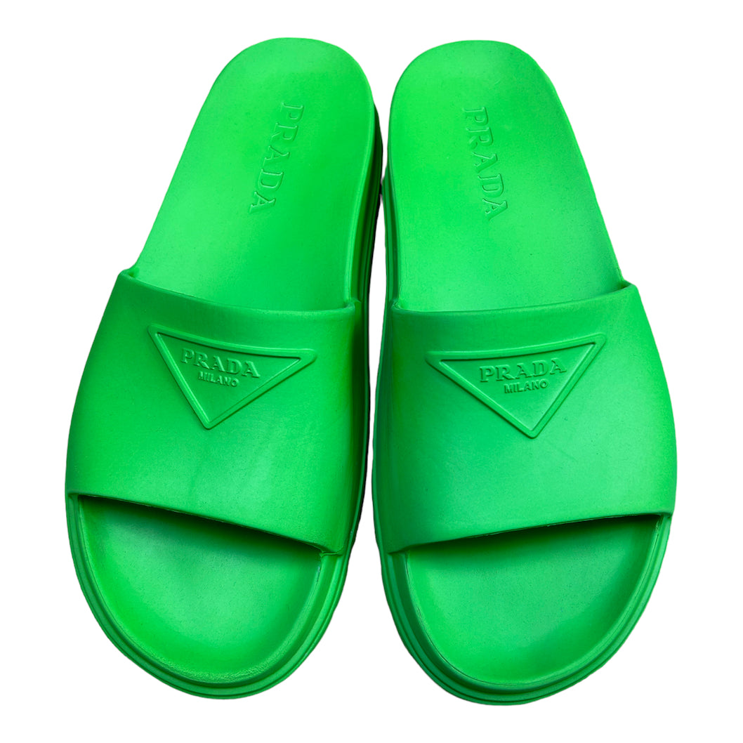 PRADA ZELENÉ PANTOFLE