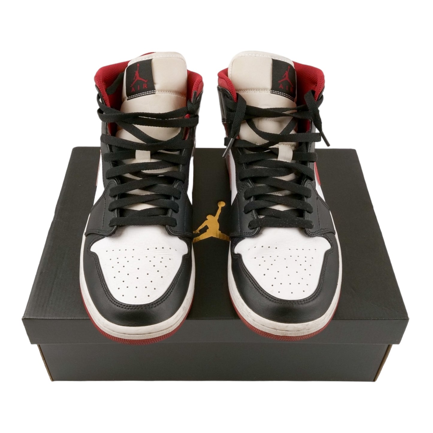 AIR JORDAN 1 MID ČERVENOČERNÉ BOTY