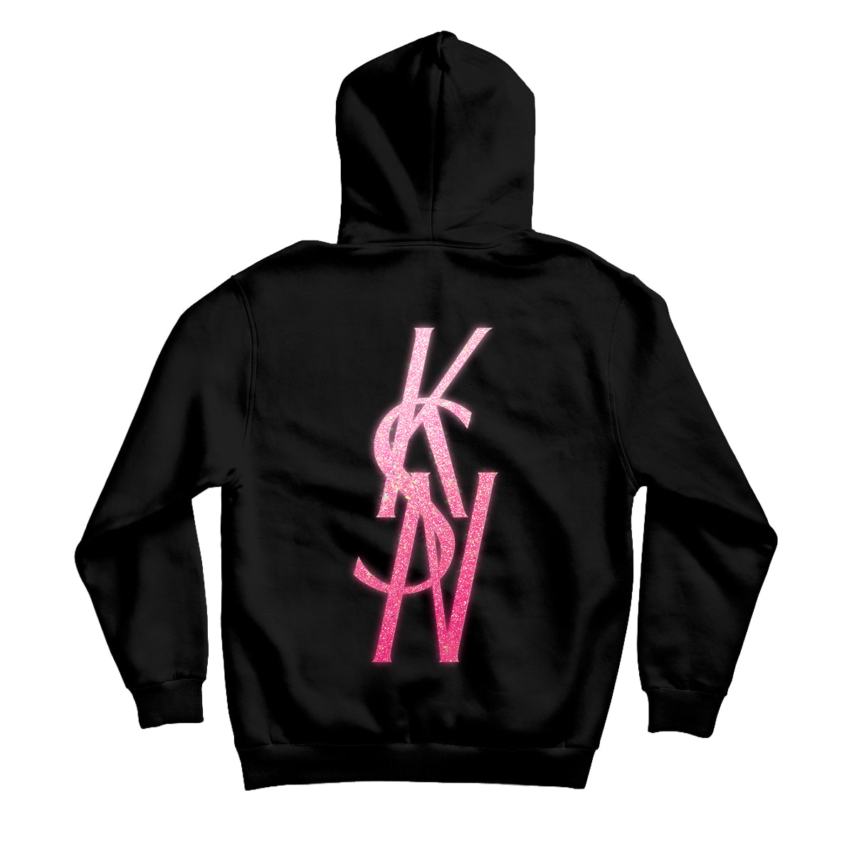 KSN DÁMSKÁ MIKINA NEON PINK GLITTER