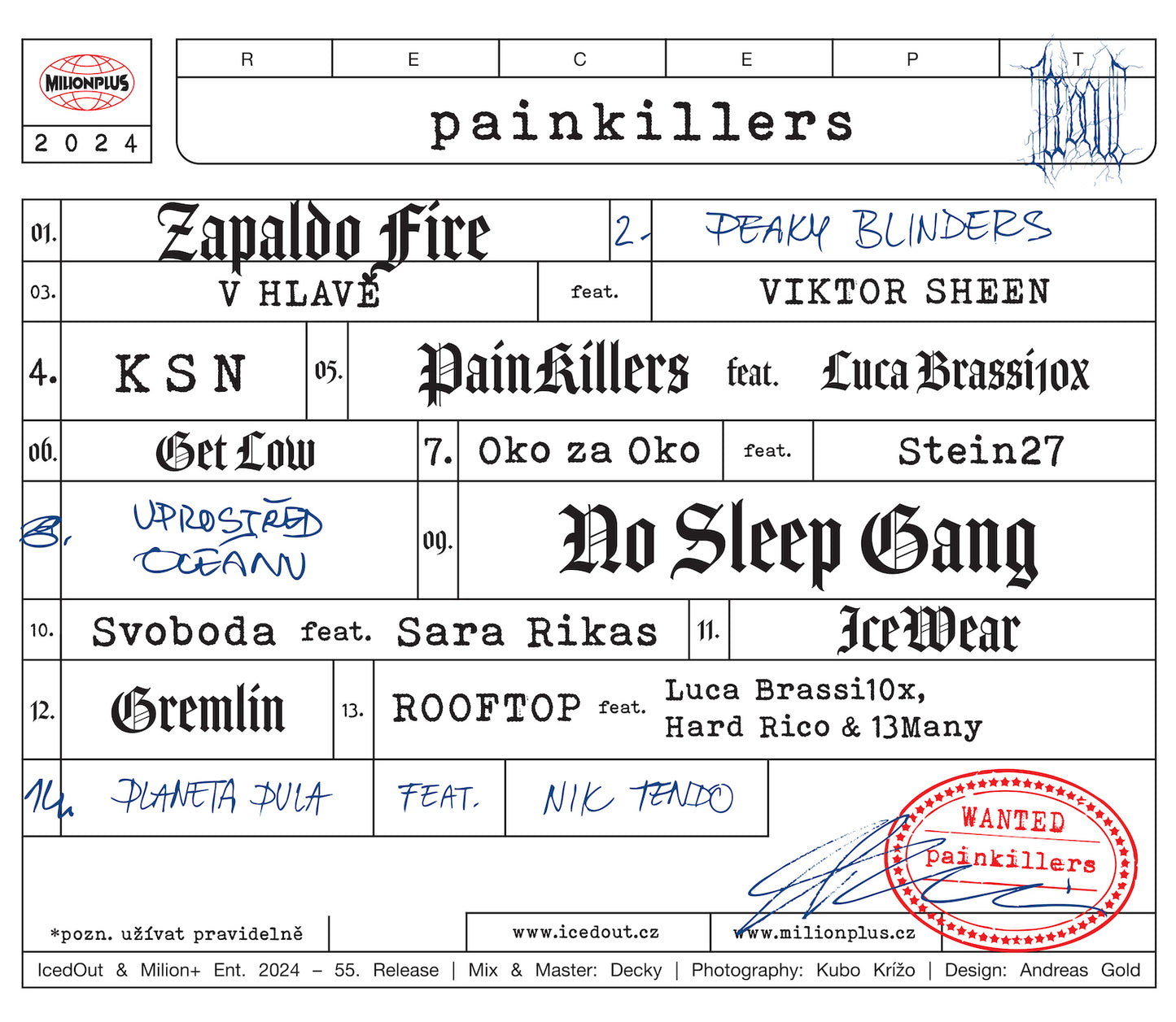 YZO & PTK - PAINKILLERS CD