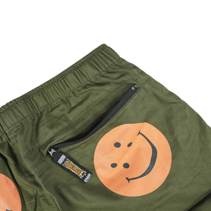 KAPITAL SMILEY ZELENÉ SHORTS