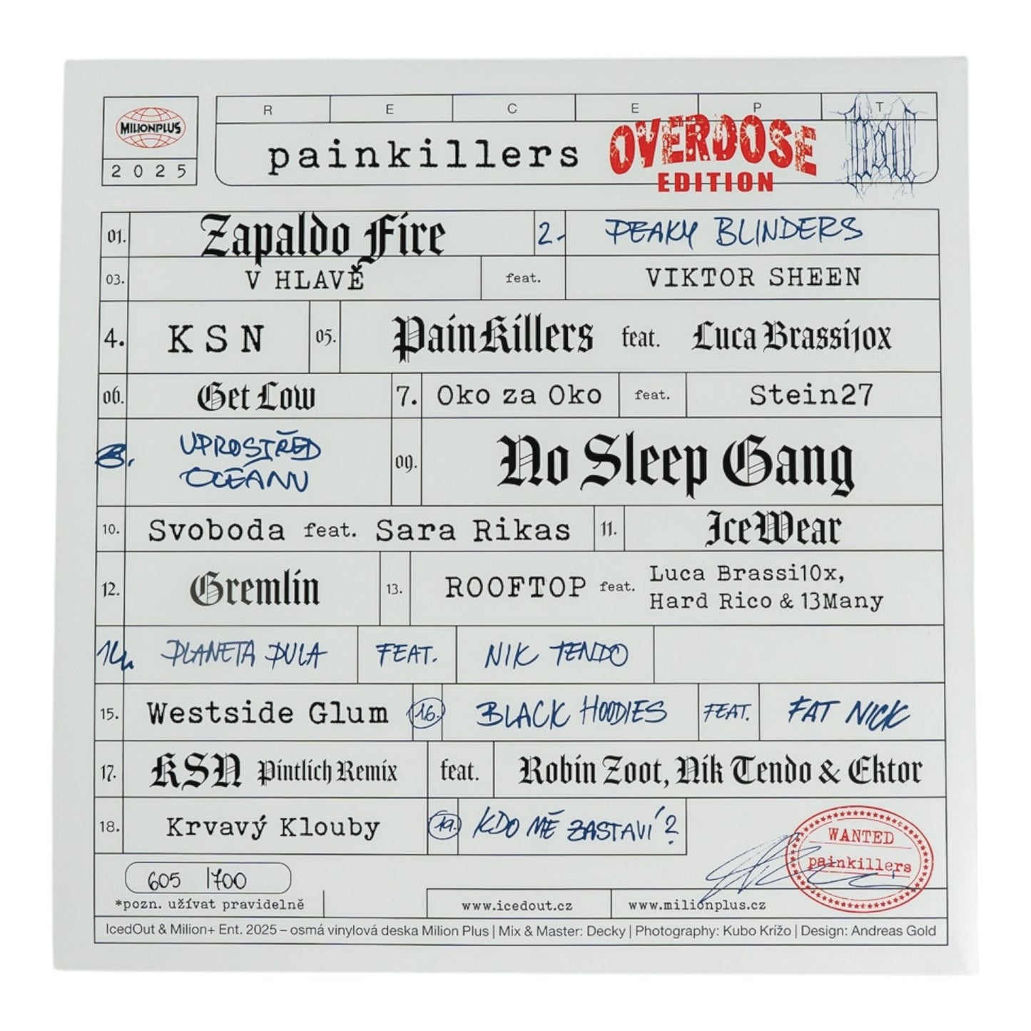 PAINKILLERS OG VINYL