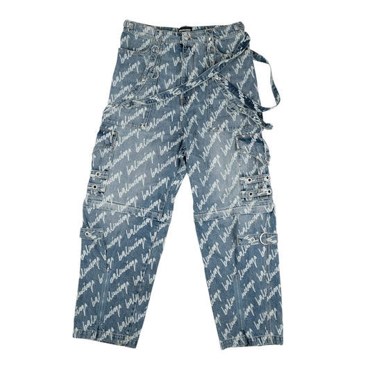 BALENCIAGA RAVER DENIM KALHOTY
