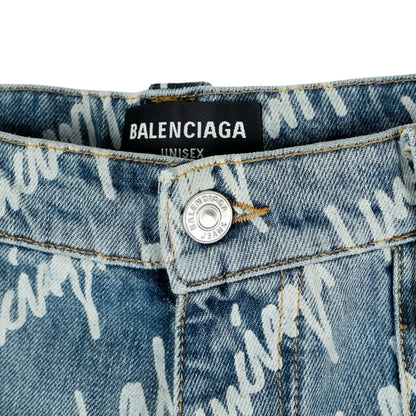 BALENCIAGA RAVER DENIM KALHOTY