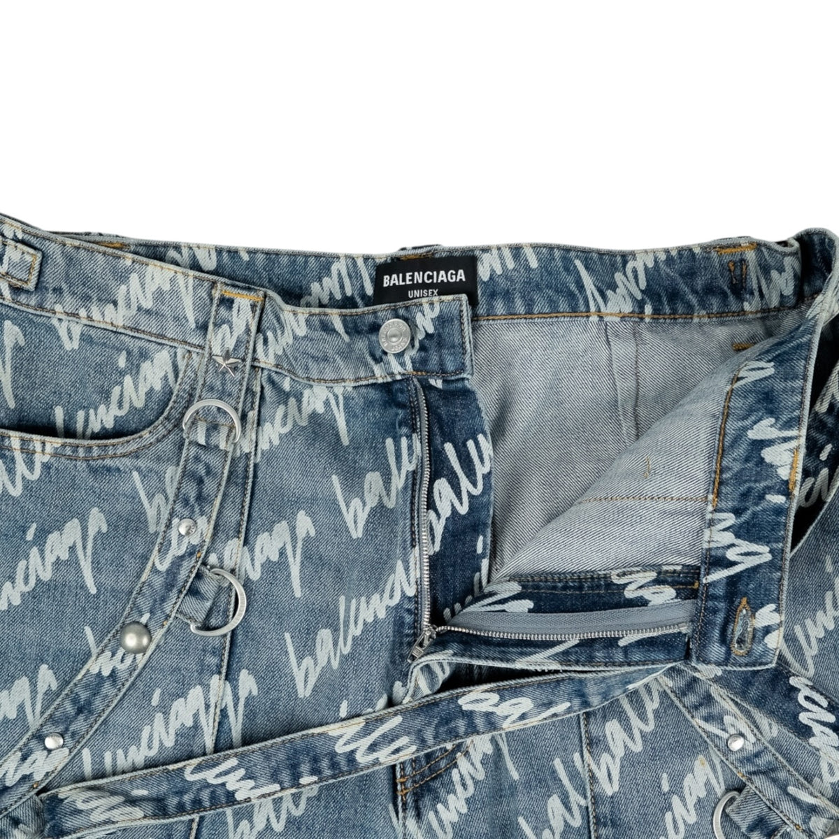 BALENCIAGA RAVER DENIM KALHOTY