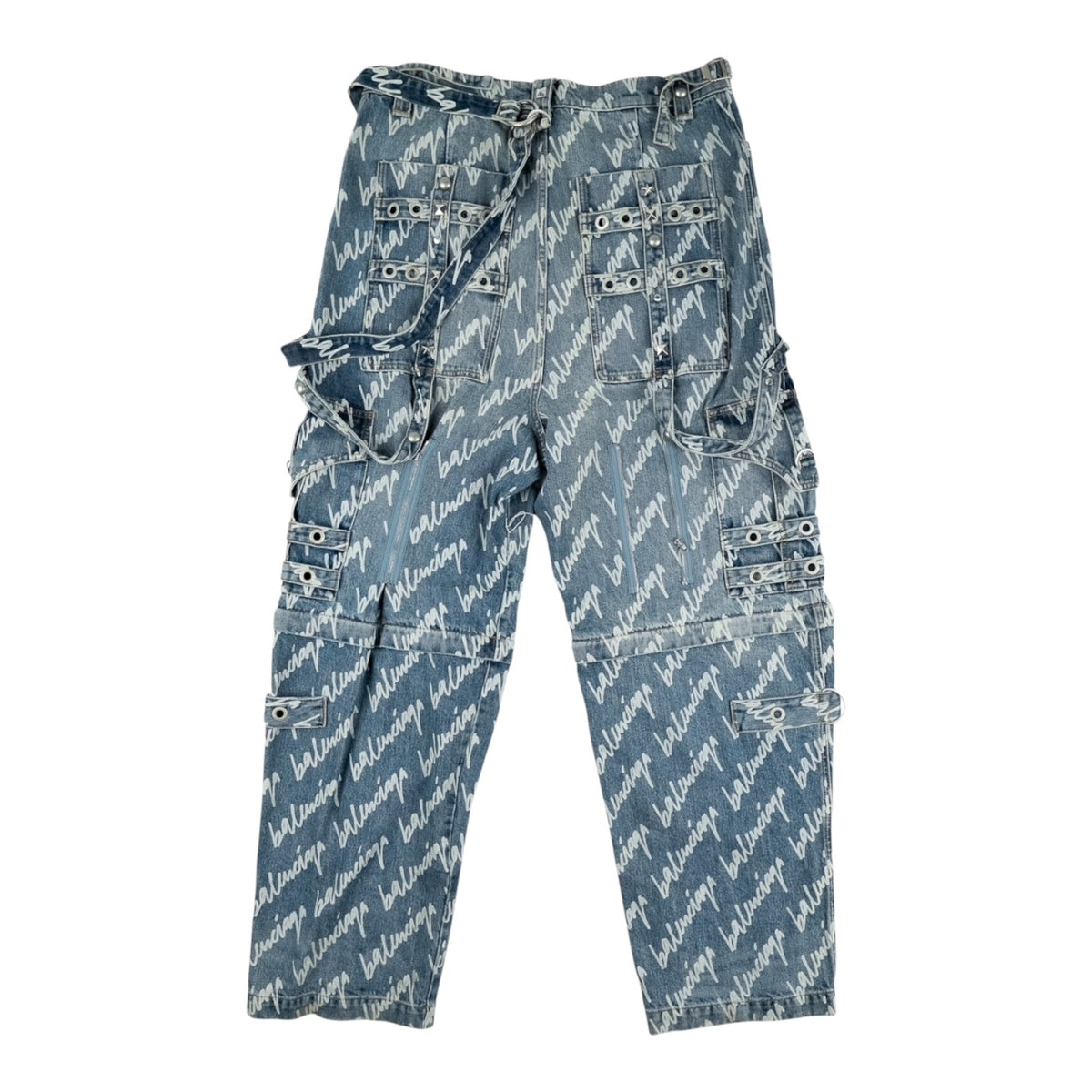 BALENCIAGA RAVER DENIM KALHOTY