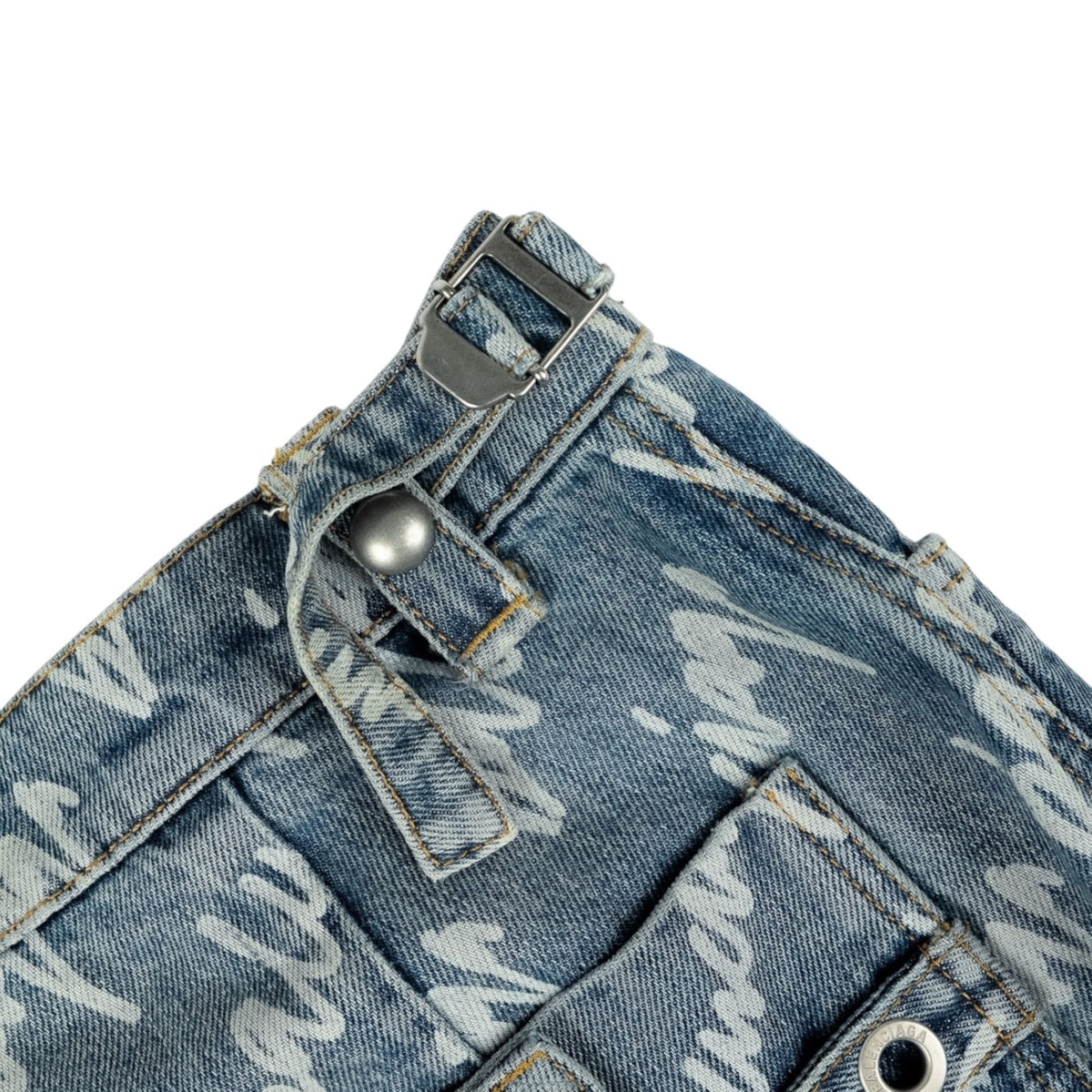 BALENCIAGA RAVER DENIM KALHOTY