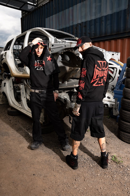 YZO EUP RED ZIP UP HOODIE