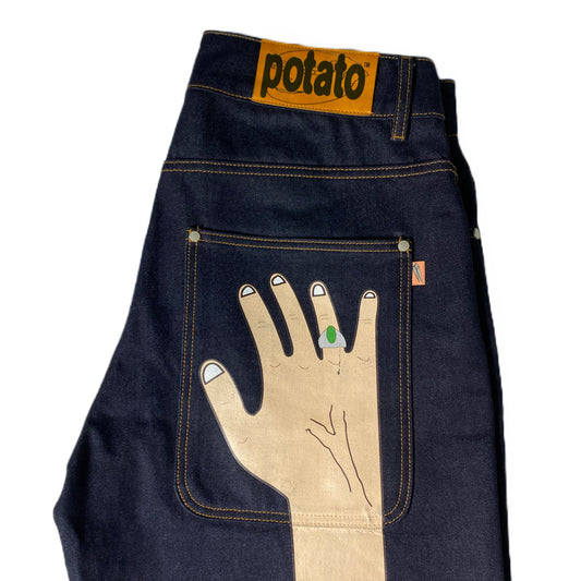 IMRAN POTATO JEANS WITH HANDS