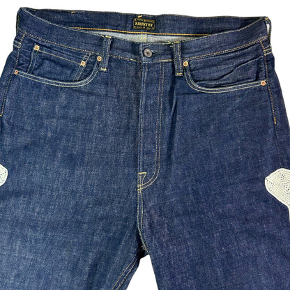 KAPITAL BONES DENIM KALHOTY