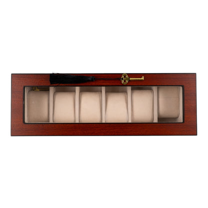 WOODEN CASE FOR 6 WATCHES