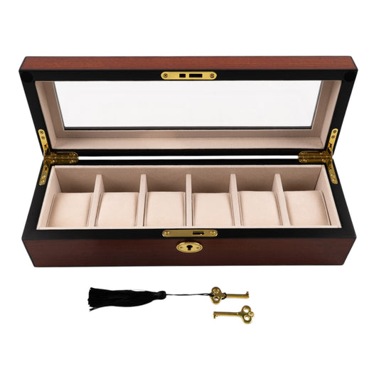 WOODEN CASE FOR 6 WATCHES