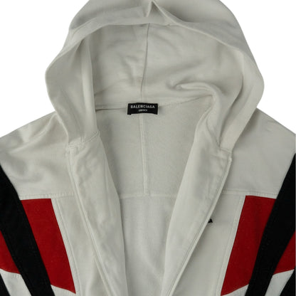 BALENCIAGA WHITE ZIP MIKINA