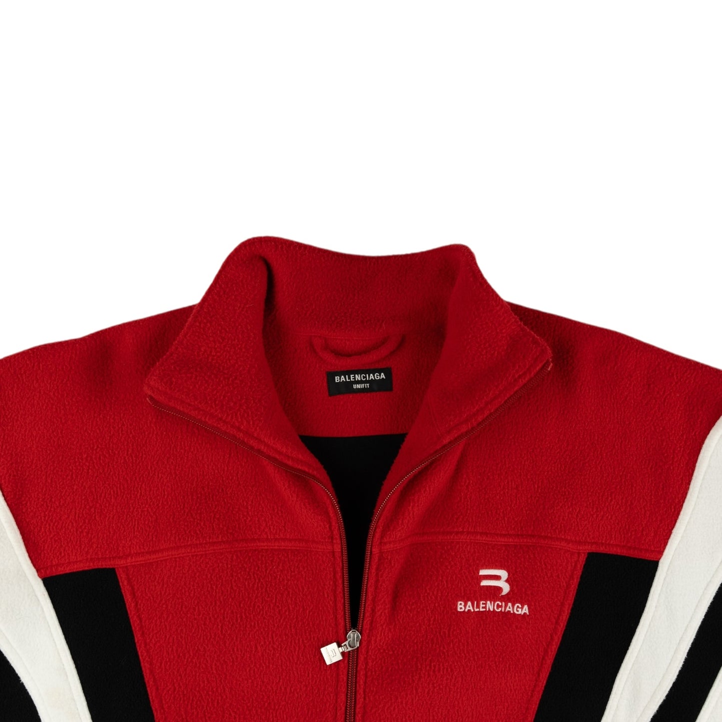 BALENCIAGA RED ZIP MIKINA