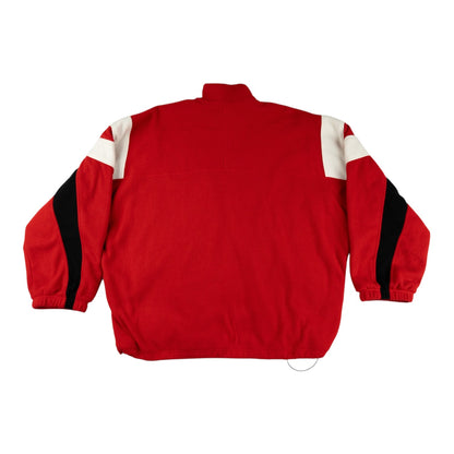 BALENCIAGA RED ZIP MIKINA