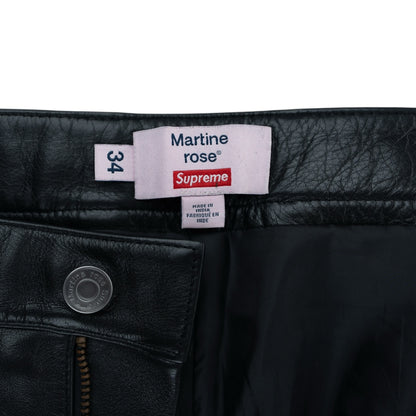 SUPREME MARTINE ROSE KOŽENÉ KALHOTY