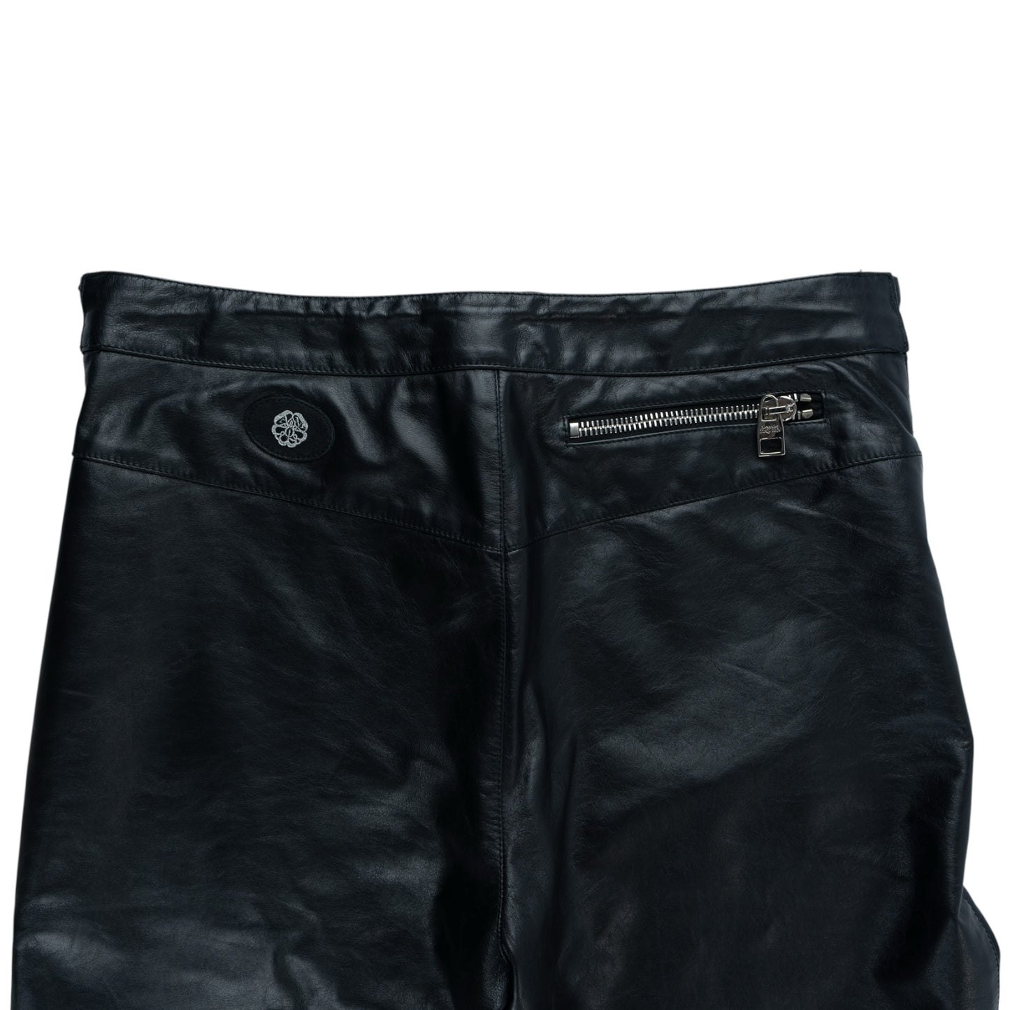 ALEXANDER MCQUEEN KOŽENÉ KALHOTY