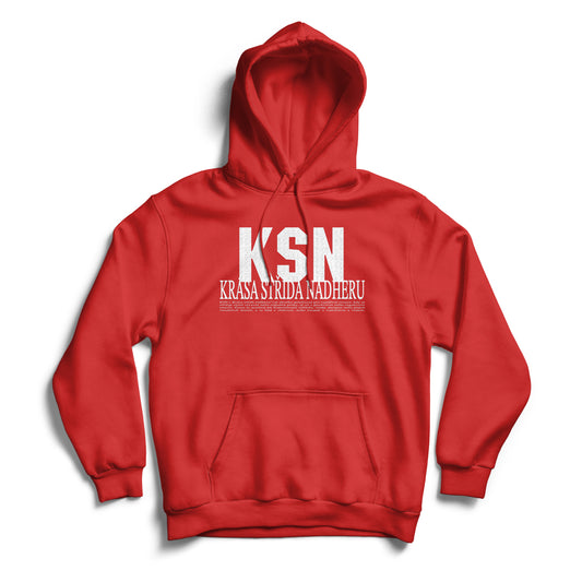 BEAUTY REPLACES BEAUTY RED SWEATSHIRT