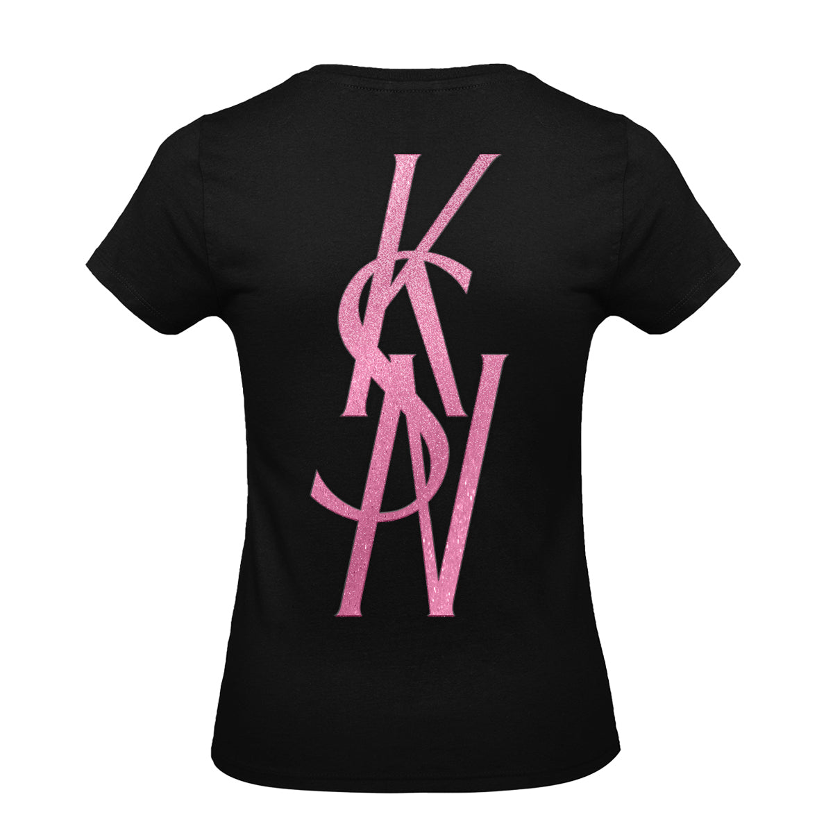 KSN DÁMSKÉ TRIKO NEON PINK GLITTER