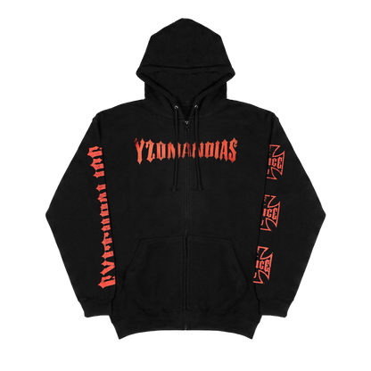 YZO EUP RED ZIP UP HOODIE