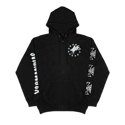 YZO EUP WHITE ZIP UP HOODIE