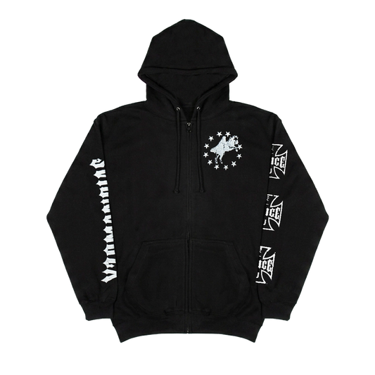 YZO EUP WHITE ZIP UP HOODIE